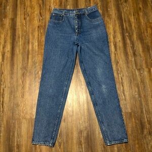 Vintage Lawman Jeans Women's 13 Button Fly Straight Leg Mom Style 90s High Rise